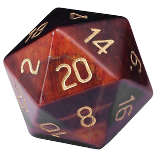 天然红虎石骰子白羊座生辰石桌游星座色子龙与地下城博德之门定制