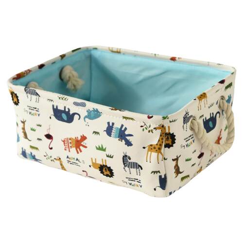 筱原宝宝玩具布艺收纳筐桌面整理箱置物筐婴儿用品床上收纳箱杂物