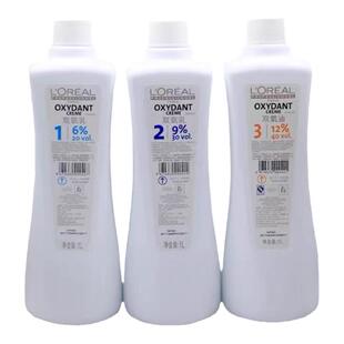 欧莱雅染发专用双氧奶美丝雅双氧乳1000ml 6度9度12度双氧显色乳