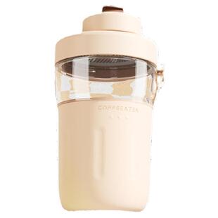 可爱玉桂狗玻璃杯子2025新款女办公室带茶隔直饮泡茶杯大容量学生