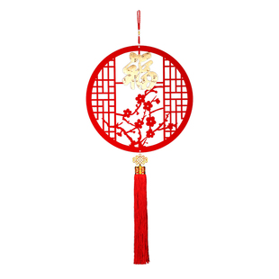 2026中国结挂件新年春节过年装饰挂饰 木制福字装扮乔迁布置用品