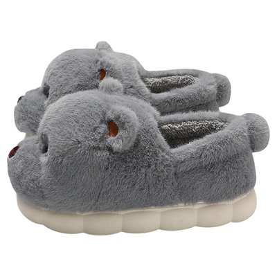 防寒超保暖棉拖鞋男款冬季包跟款