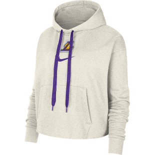 Nike/耐克正品洛杉矶湖人队NBA女子加绒连帽卫衣DR2382-027