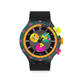Swatch斯沃琪瑞士手表个性时尚霓虹彩盘男女运动石英腕表新年礼物