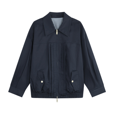 伦敦都会~夹克两面穿拉链外套