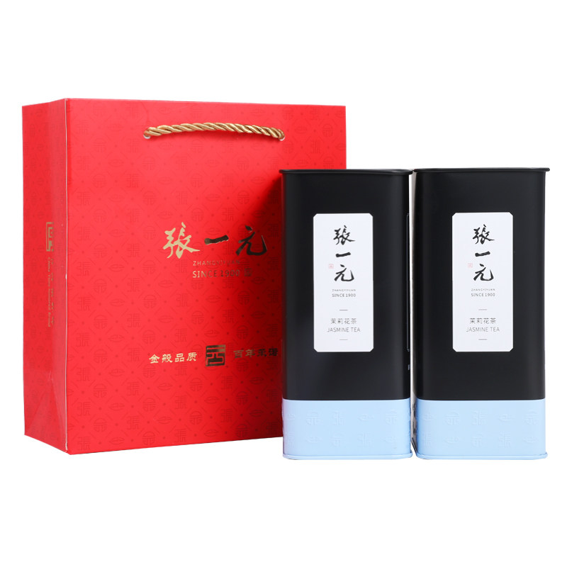 张一元茉莉花茶雪芽特种200g罐装