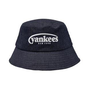 MLB官方 男女同款时尚显脸小遮阳百搭牛仔渔夫帽26春季新款HTV02