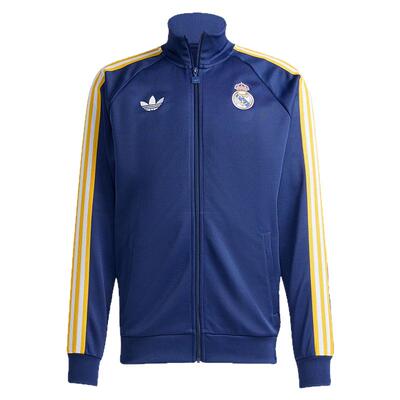 皇贝正品Adidas阿迪达斯皇马运动休闲文化复古拉链夹克外套KE3846