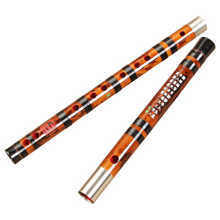 官方名牌古风黄黎锋笛子烫花竹笛专业演奏初学者高级成人e儿童g