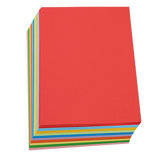 慧洋A4彩色复印纸70g手工折红黄蓝绿桔粉白色多功能160g春信卡纸