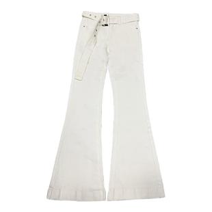 性感低腰紧身微喇牛仔裤女2025冬季新款弹力显瘦显高提臀喇叭长裤