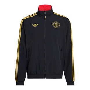 Adidas/阿迪达斯正品三叶草男士时尚双面穿立领运动外套JM5561