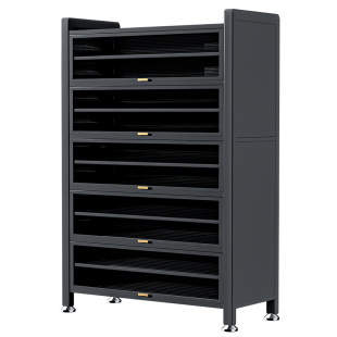 钢制鞋柜家用落地多层防尘鞋架门口入户玄关大容量储物柜收纳柜子