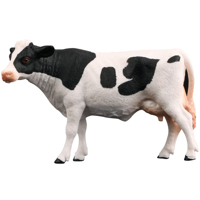 黑白奶牛模型动物玩具环保材质