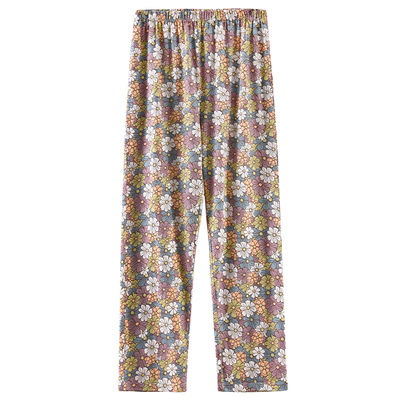 小护士纯棉印花九分裤女夏季薄款