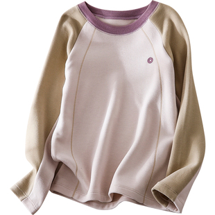 蔚未来女童打底衫秋冬2025新款长袖T恤儿童发热保暖秋衣内搭上衣