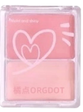 橘点双色腮红自然哑光