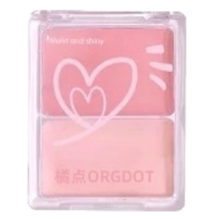 ORGDOTl高光橘点双色腮红单色膨胀修容氛围自然学生哑光可爱纯欲