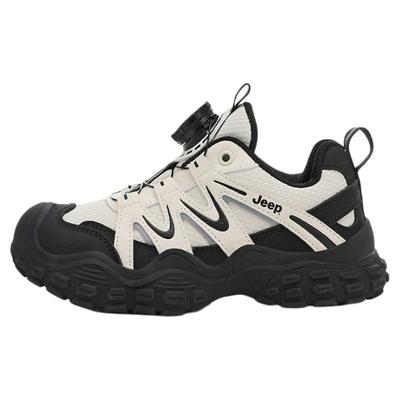 jeep男童鞋子皮面加绒运动鞋儿童