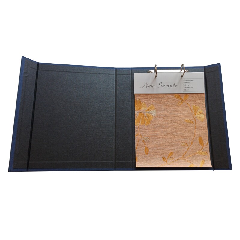 皮革沙发墙纸布展示样品册 A4硬壳活页夹 纺织面料服装色卡本现货