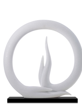 新中式禅意佛手雕塑摆件玄关