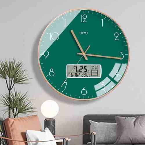 钟表挂钟客厅家用时尚静音时钟现代创意挂墙简约轻奢挂表石英钟