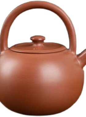 钦州坭兴陶茶壶「韦冬艳小满提梁壶」市级精品纯手工泡茶壶非紫砂