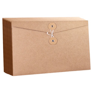 50个装空白档案袋牛皮纸无字文件袋350g横板竖版资料袋A4纸质A5文件夹大容量加厚投标资料合同收纳袋办公用品