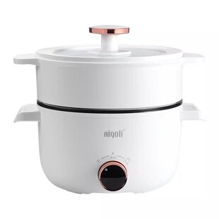 艾格丽1.6L宿舍煮饭小型多功能不粘锅电蒸锅锅蒸煮一体家用小家电