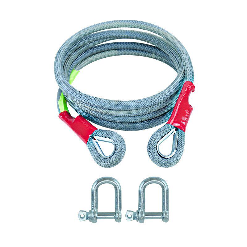 汽车拖车绳越野绳20吨家用高强度吨货车轿车救援30拉车牵引绳绳断