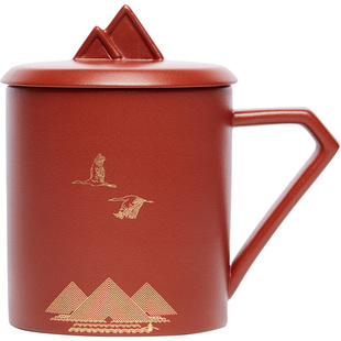 宜兴紫砂杯泡茶杯带盖茶缸单人杯子主人杯专用男女士功夫茶具家用