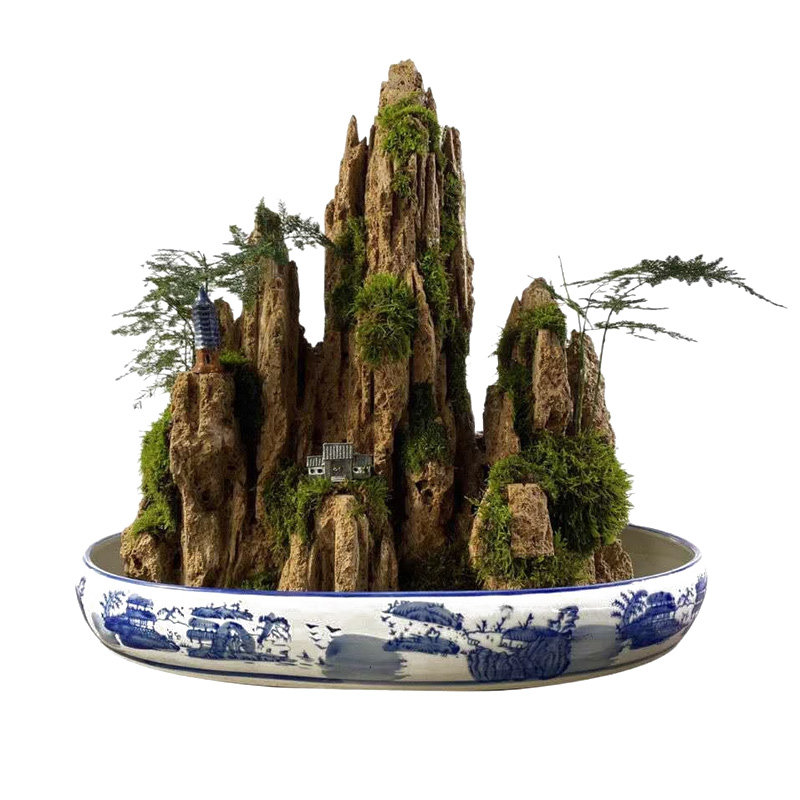 精品吸水石盆景真石假山假山摆件