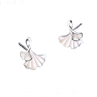 S999纯银三生有幸耳钉女轻奢高级感耳环2025年耳饰生日礼物送闺蜜