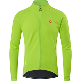 【Polartec】Castelli蝎子骑行服长袖秋冬新款防风保暖外套夹克男