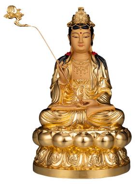 全铜东方三圣像家用药师佛佛像