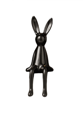 长耳兔子小坐姿摆件装饰品