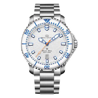 海鸥表男士机械手表海洋系列Pro系列300M潜水游泳钢夜光腕表1212