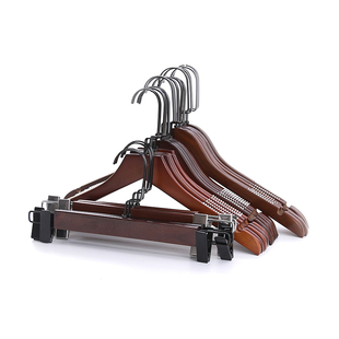 服装店专用衣架高档复古实木衣挂男女装防滑无痕衣服架儿童衣裤架