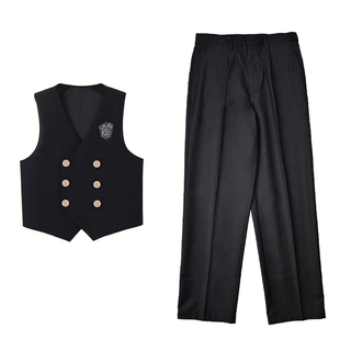 非零旦斯双排金扣马甲西裤街舞套装Popping机械舞Locking演出服