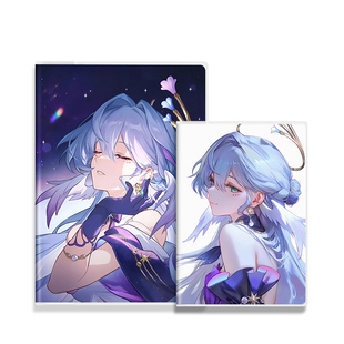 星铁遐蝶风堇星期日胶套A5\B5笔记本崩坏那刻夏知更鸟可平摊加厚护眼米黄色横线56\96张学生手抄本纠错本日记