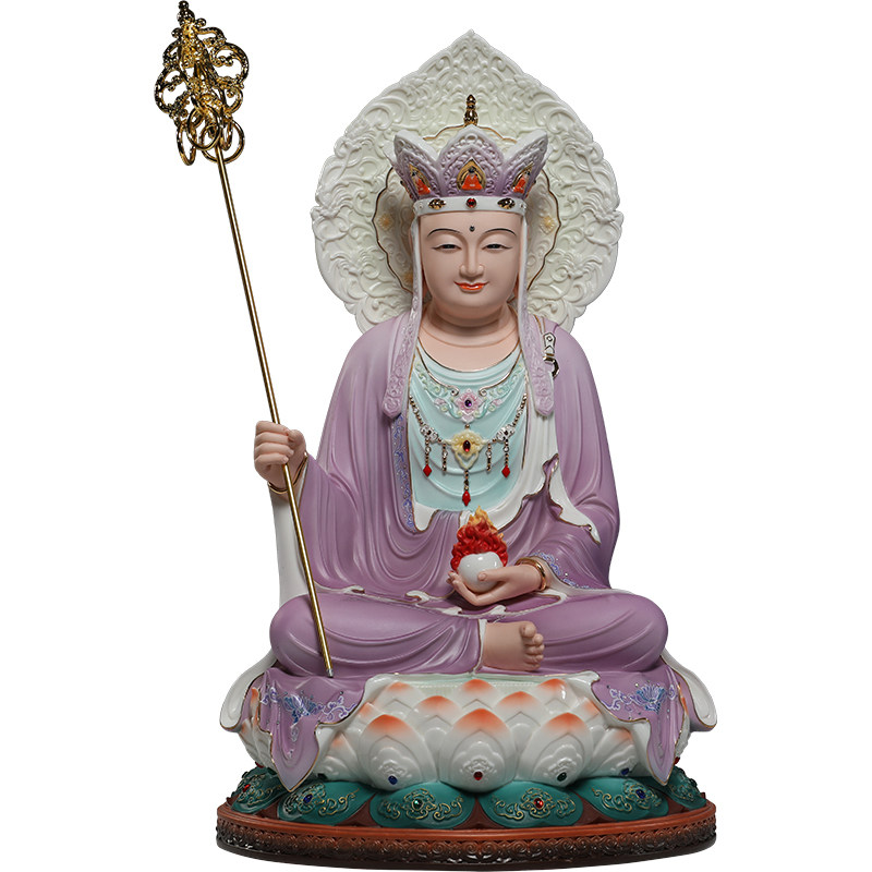 微美陶瓷12至19寸地藏王佛像摆件