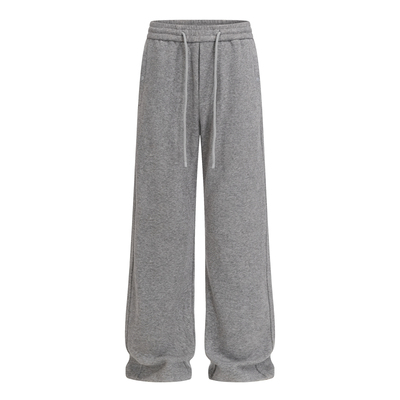 CHANMONTH美式复古羊绒休闲裤