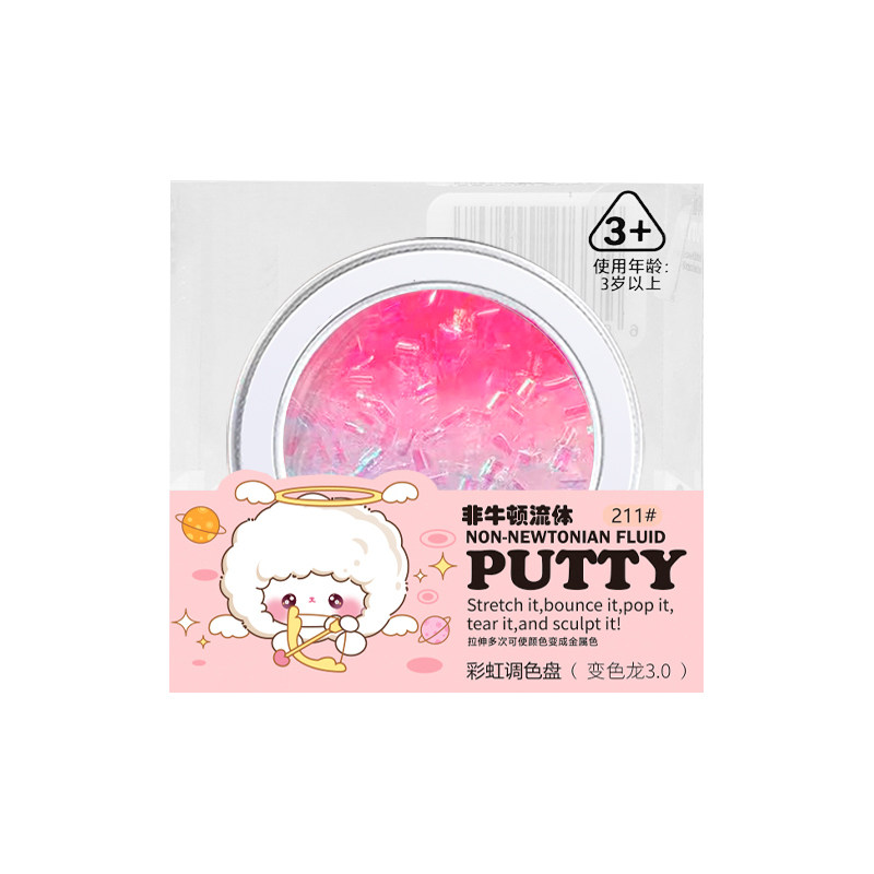 液态玻璃泥非牛顿流体玻璃泥水晶