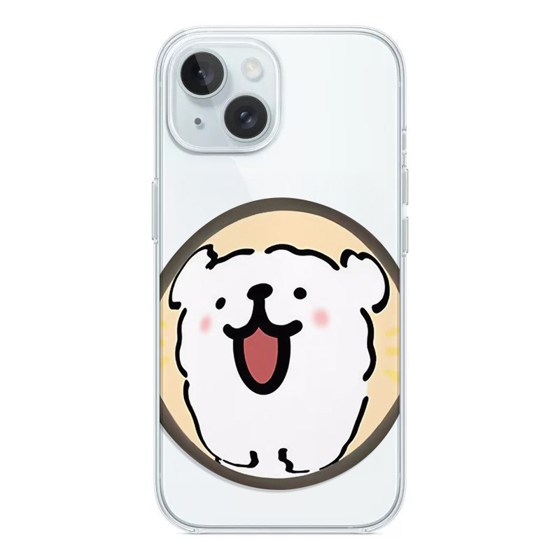 猫眼线条小狗情侣手机壳适用于iPhone17promax苹果16promaxOPPOReno9华为Mate50ProVI