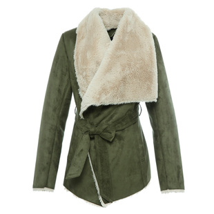 【断码XS/S】艾格冬季女装时尚百搭休闲长袖短外套