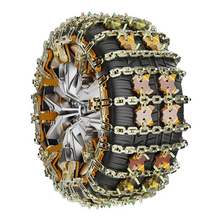 带钢爪防滑链条汽车通用型加粗新款雪地轿车面包SUV越野皮卡应急