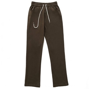 烦恼的Octopusl美式美拉德微喇弹力长裤秋冬直筒宽松百搭裤子男潮