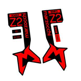 2025款马祖奇Z2前叉贴纸山地车贴个性定制防水Marzocchi Bomber