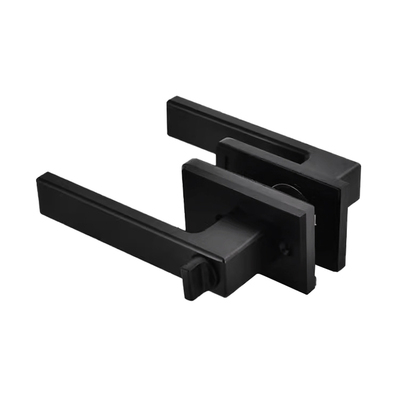 极窄型玻璃带钥匙铝合金门锁