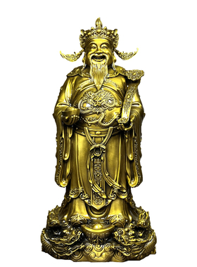 黄铜家居摆件文财神站像